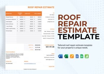 Roof Repair Estimate Sample at Carlos Pratt blog